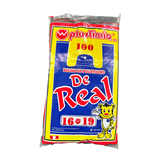 BOLSA 16x19 P/100 NEGRO REAL DE PLASTIMIQ