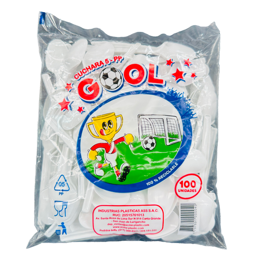CUCHARA N° 5 BLANCO P/100 GOOL