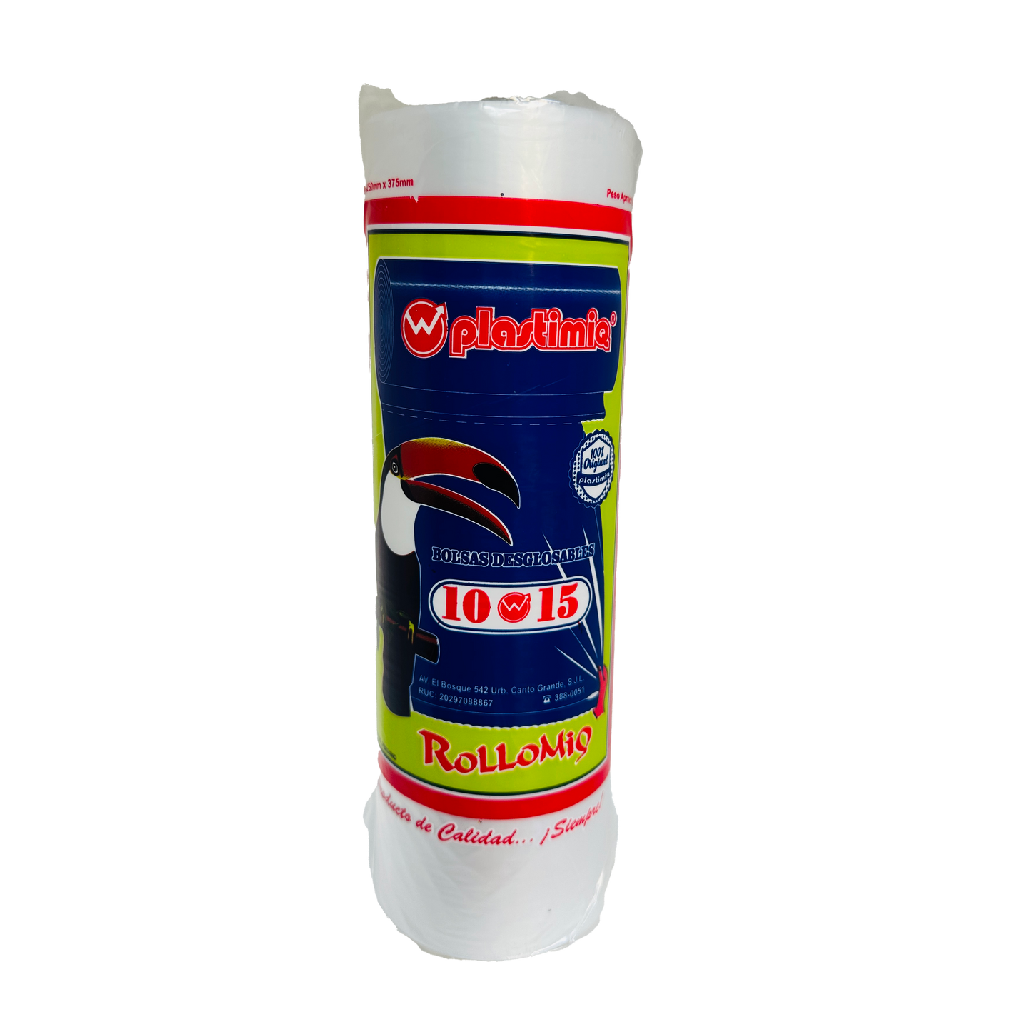 ROLLO 10X15 PESO 1 KG TRANSPARENTE ROLLOMIQ