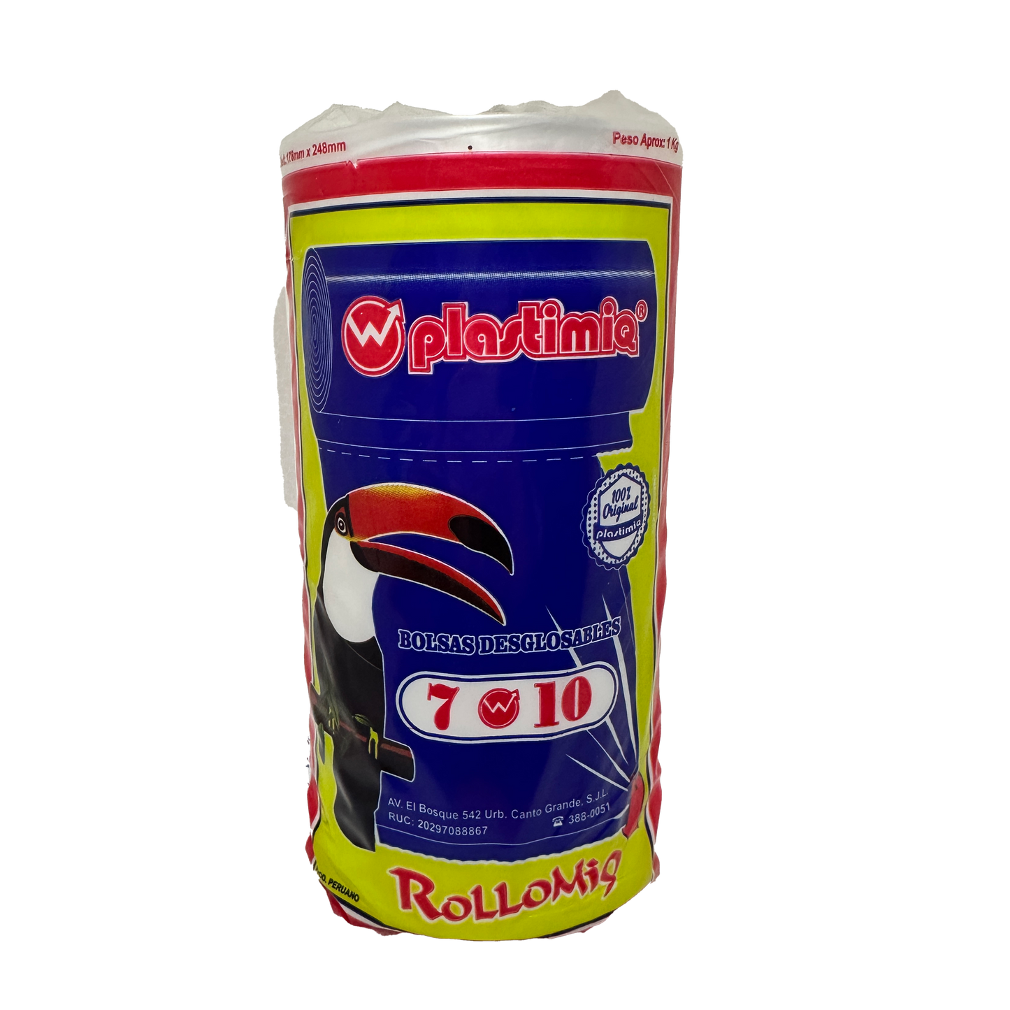 ROLLO 7X10 PESO 1 KG TRANSPARENTE ROLLOMIQ