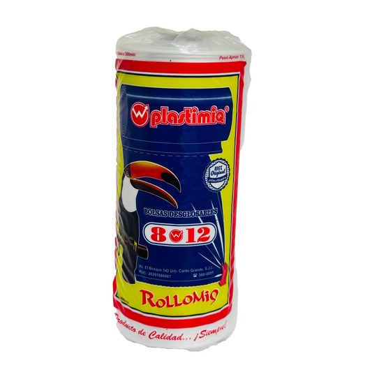 ROLLO 8X12 PESO 1 KG TRANSPARENTE ROLLOMIQ