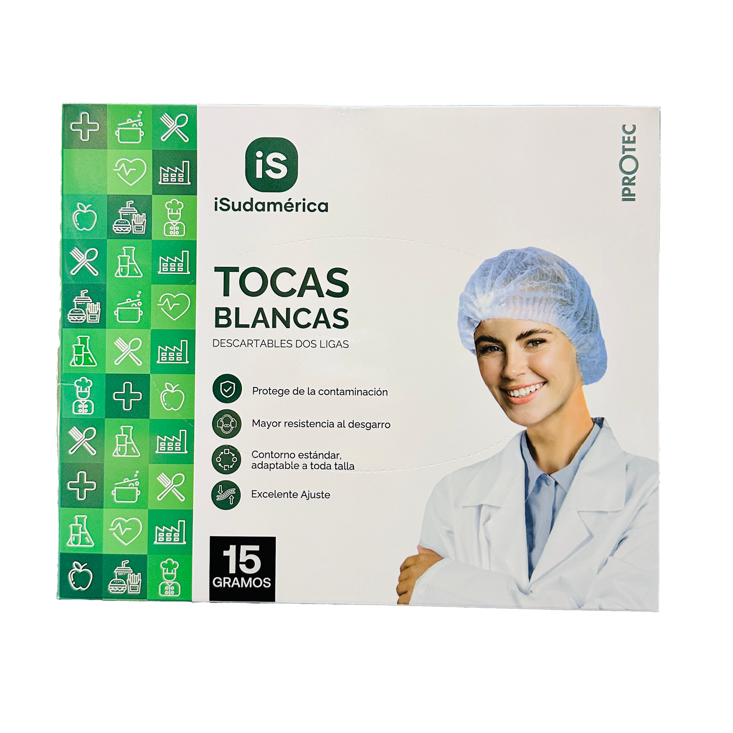 TOCAS BLANCAS DOS LIGAS 15 GR C/100 iSUDAMERICA