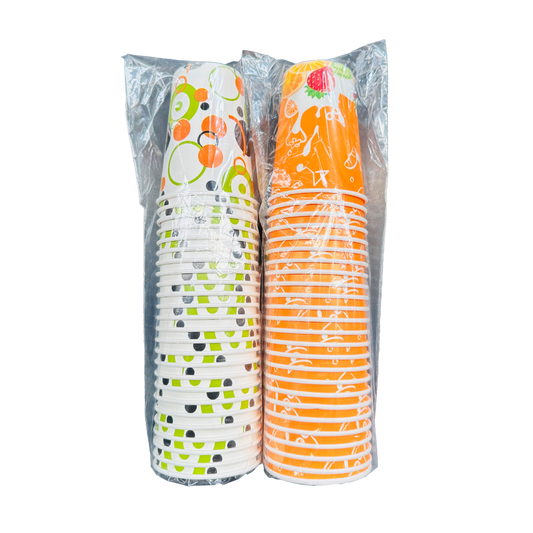 VASO 16 ONZAS MODELOS FRUTADOS P/25 + TAPA